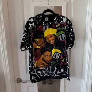 Vintage TLC Bootleg Rap Tee Size XL Color Black White